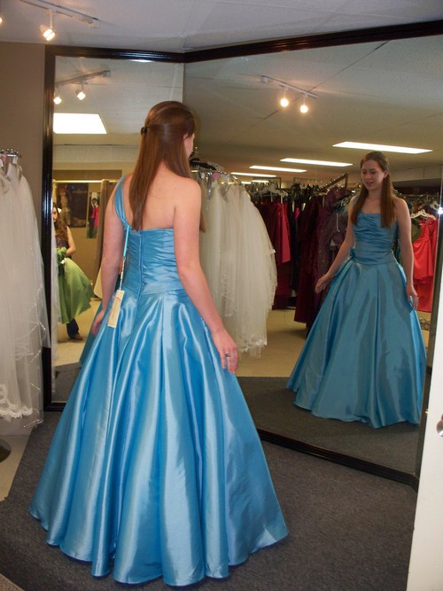 brightly colored prom dresses